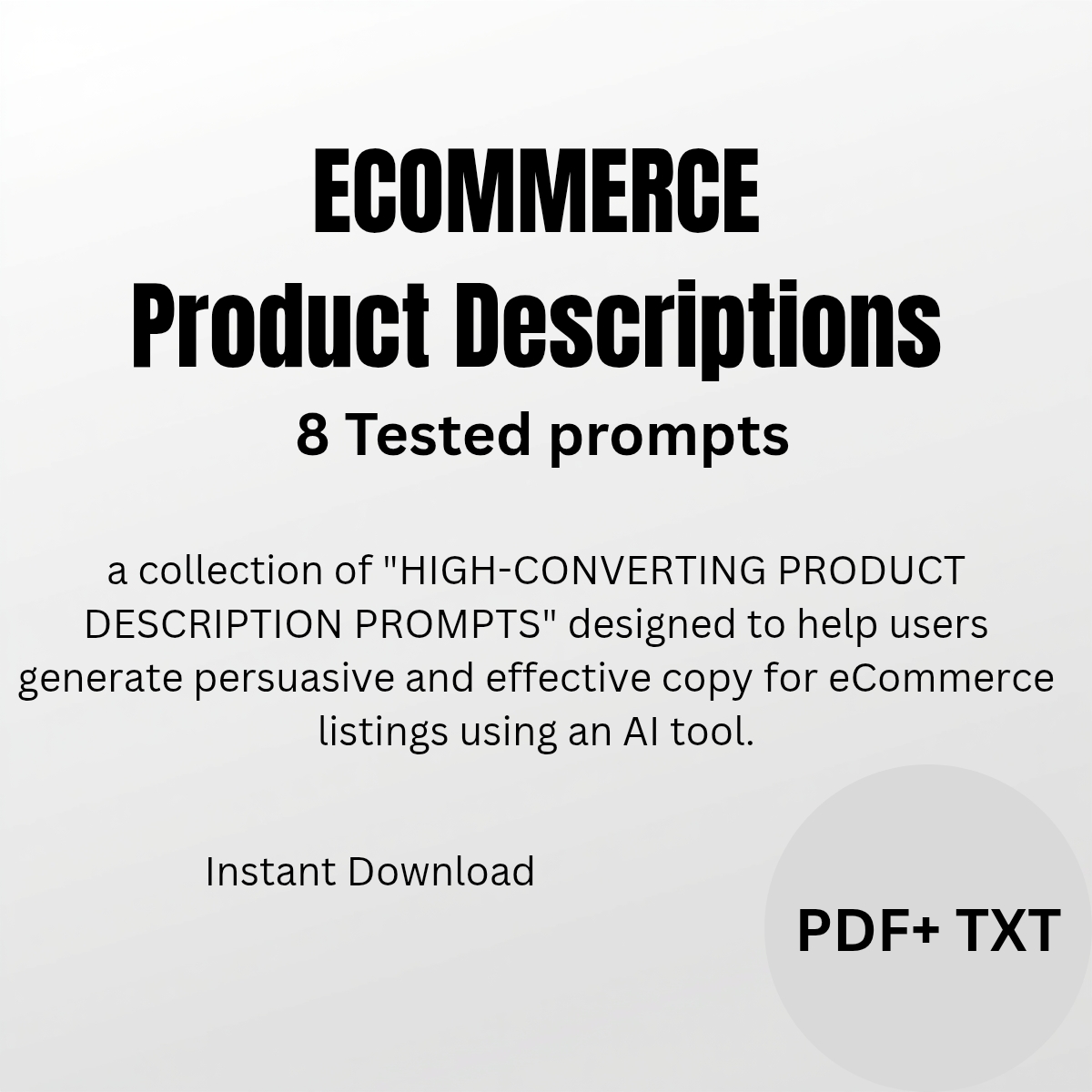 E-commerce Product Descriptions