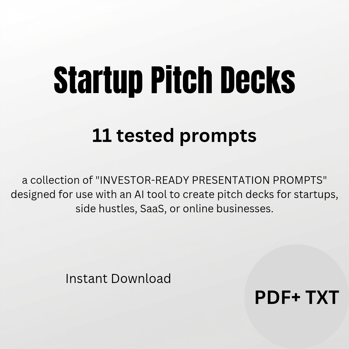 Startup Pitch Decks