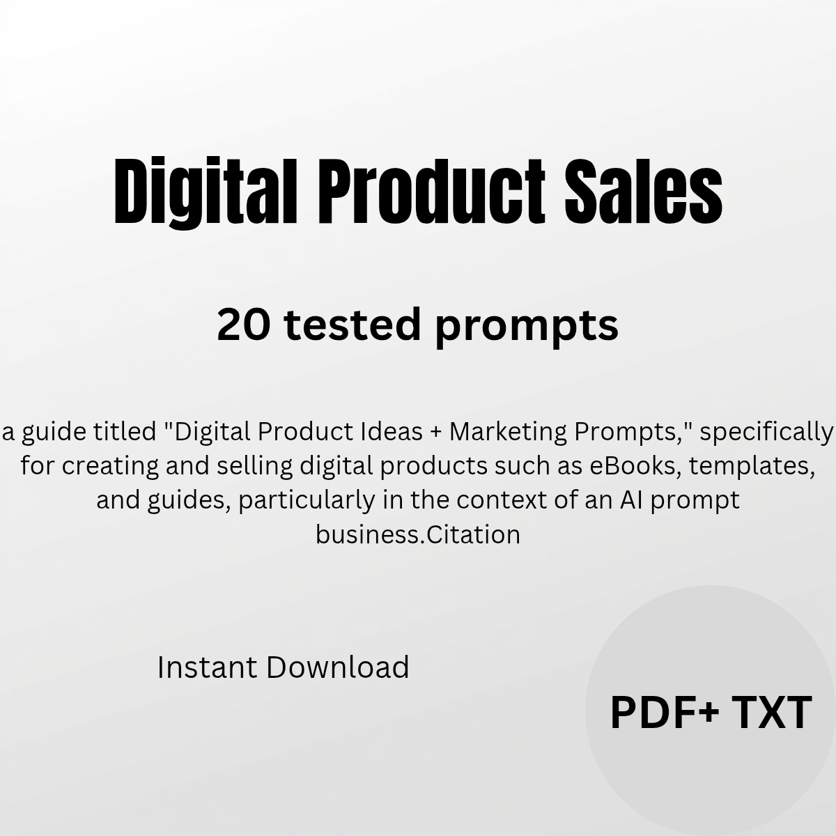 Digital Product Sales
