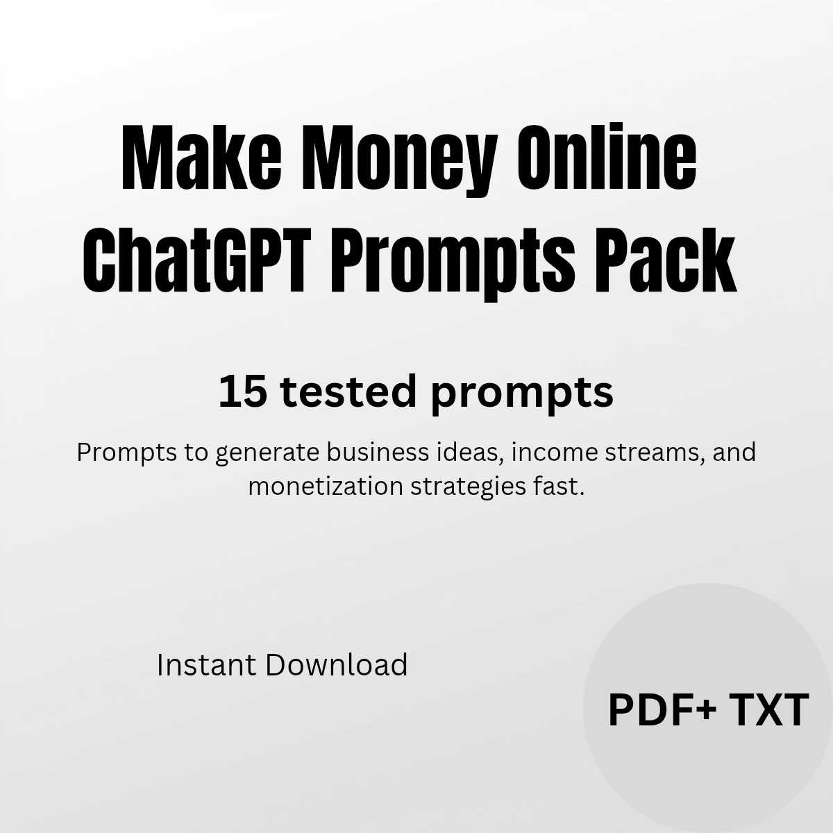 Make Money Online ChatGPT Prompts Pack