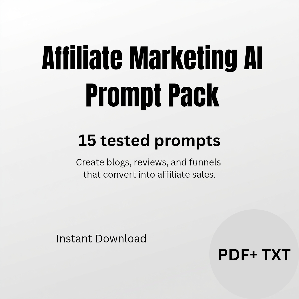 Affiliate Marketing AI Prompt Pack