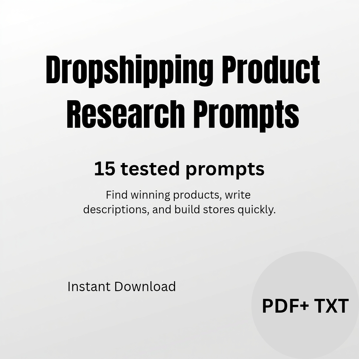 Dropshipping Product Research Prompts