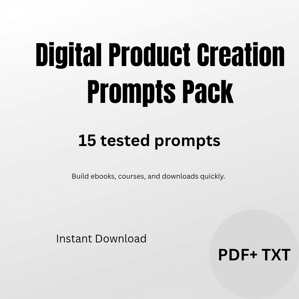 Digital Product Creation Prompts Pack